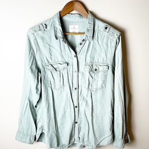 AMERICAN Eagle Outfitters boyfriend for button down shirt women size L